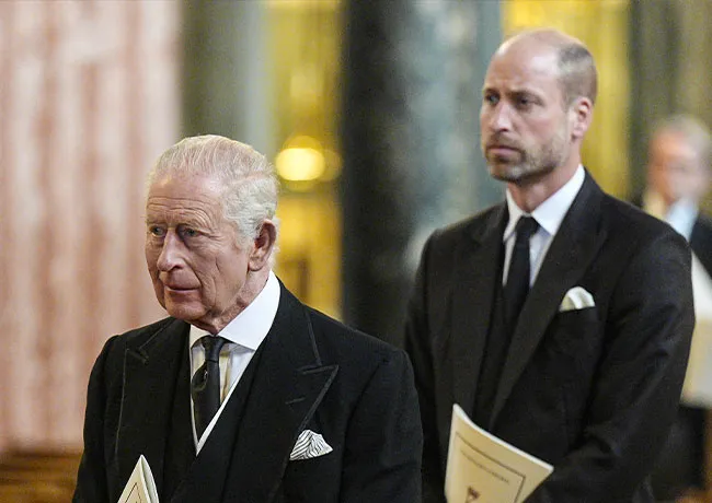 Prince William and King Charles Duchess of Kent funeral