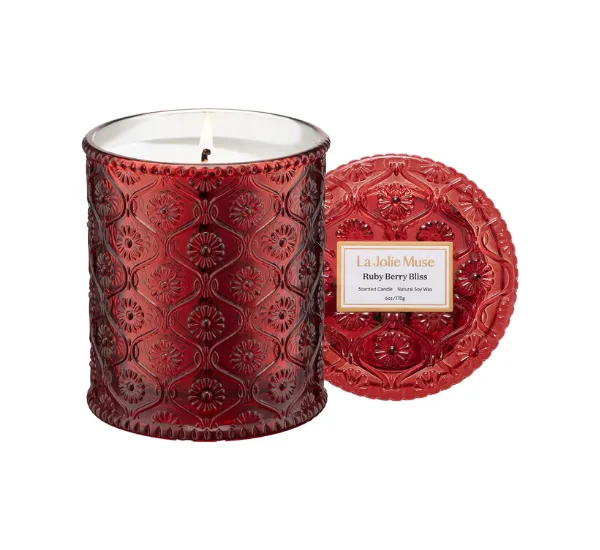Ruby Berry Bliss scented candle by LA JOLIE MUSE