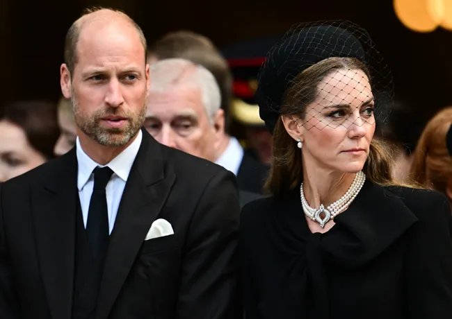 Prince William and Kate Middleton Duchess of Kent funeral