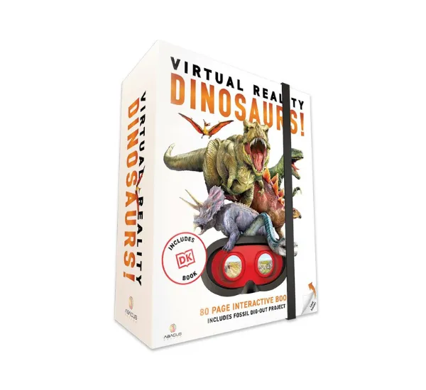 Exciting VR dinosaurs gift box for adventurous kids.