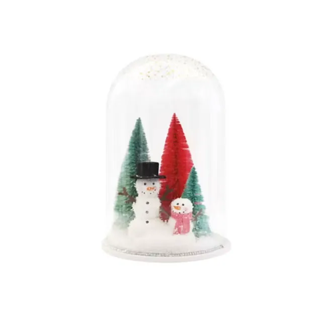 "Whimsical snowman snow globe from Aldi"