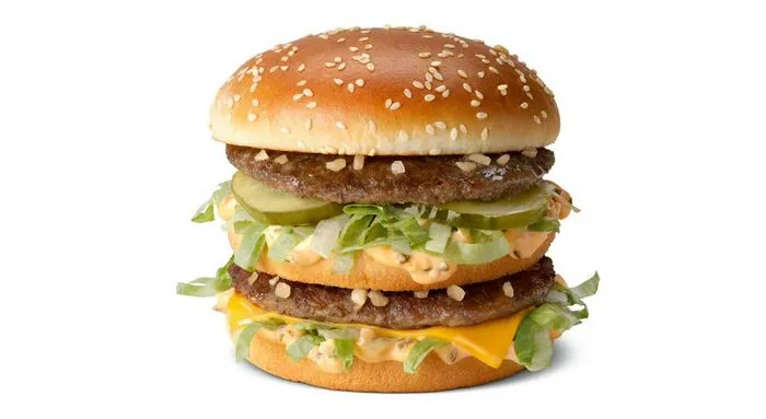 Classic Big Mac with sesame seed bun and special sauce