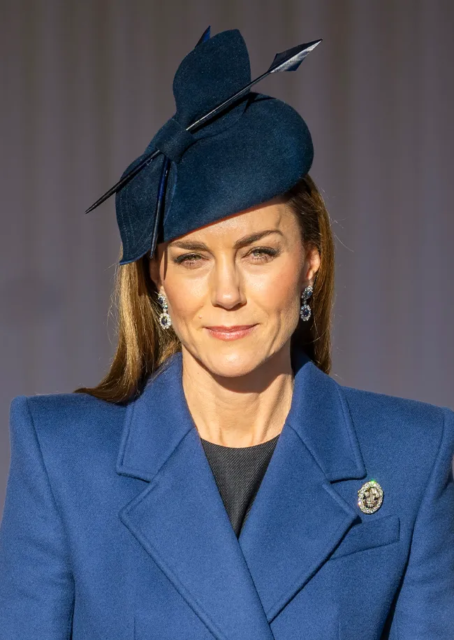 Kate Middleton straight hair President of Germany state visit