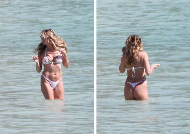 Heidi Klum, 52, Goes Topless And Turns Heads In A Thong Bikini For ...