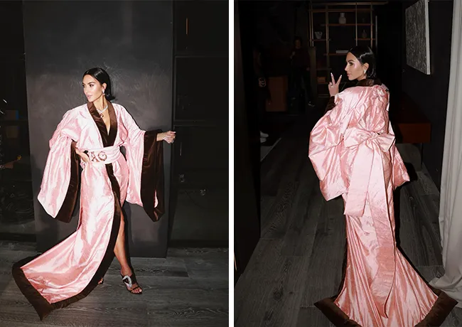 Kim Kardashian in Allura Grant kimono