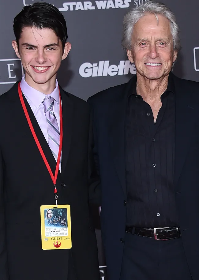 Michael Douglas and Dylan Douglas