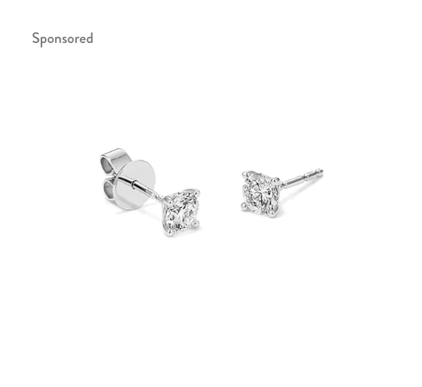 Lab-grown diamond stud earrings by Shane Co.