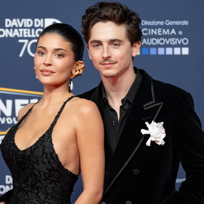 Timothée Chalamet and Kylie Jenner at the David Di Donatello.