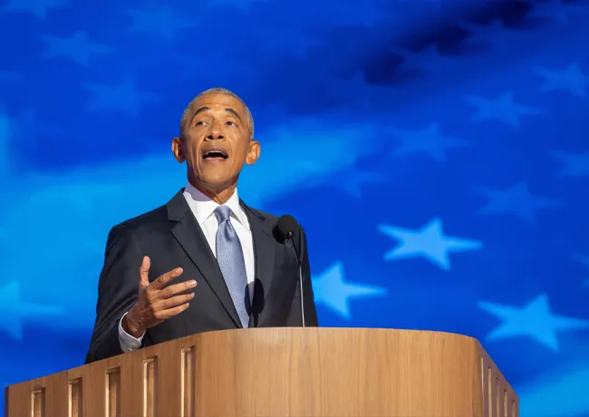 Barack Obama at the Democratic National Convention