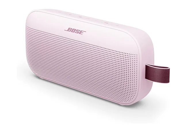 "Bose SoundLink Flex Bluetooth Speaker on a table"