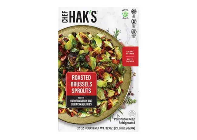 Chef Haks' perfectly roasted Brussels sprouts with seasoning.