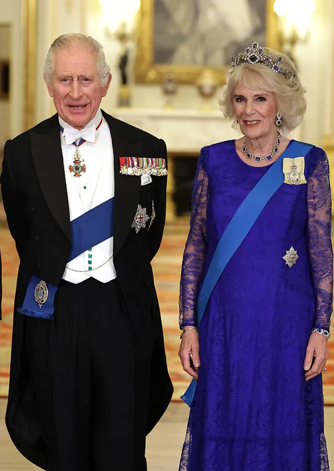 King Charles and Queen Camilla at State Banquet
