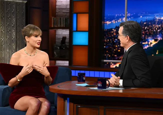 Taylor Swift on Stephen Colbert