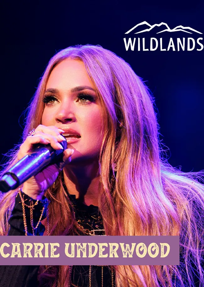 Carrie Underwood promoting Wildland apparel in stylish ad.