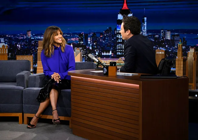 Halle Berry interviewed by Jimmy Fallon on February 5, 2026