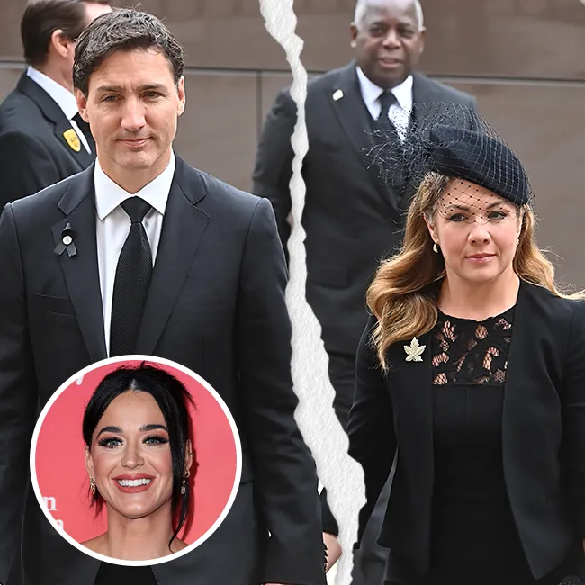 Justin Trudeau with Sophie Grégoire Trudeau and Katy Perry at event.