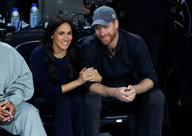 Prince Harry and Meghan Markle at NBA All-Star event 2026.