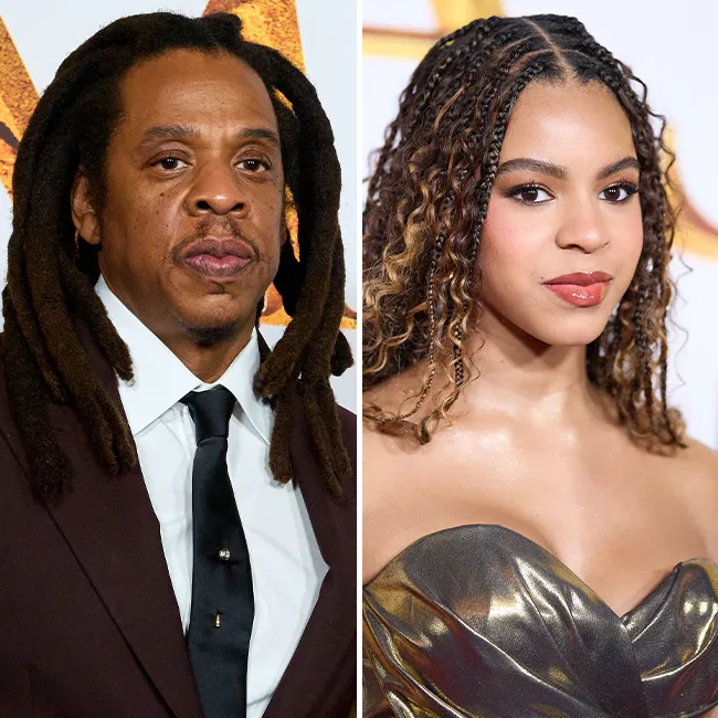 Jay-Z and Blue Ivy at an event