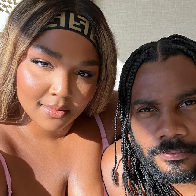 "Lizzo with Myke Wright on Valentine's Day"