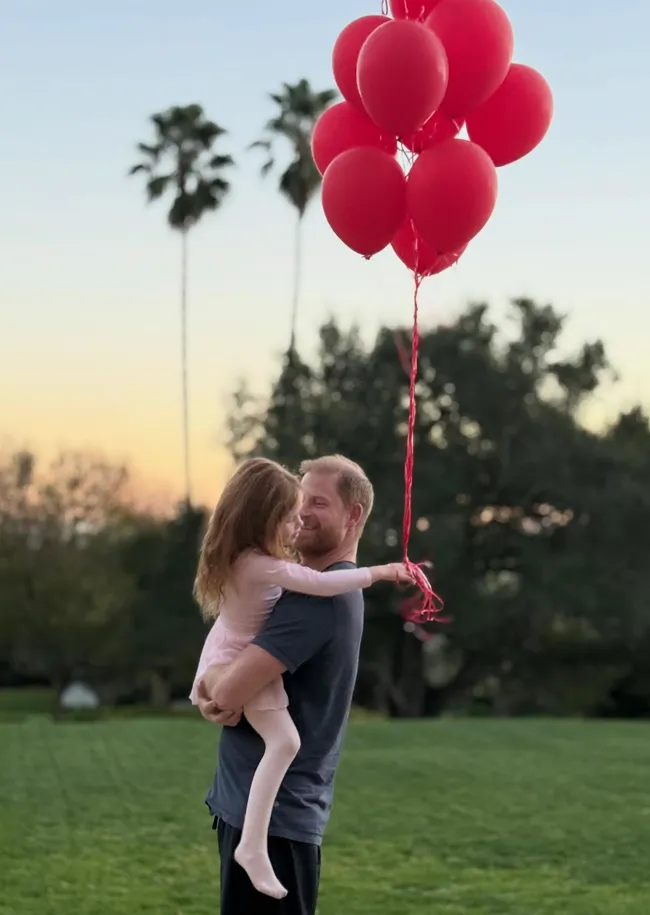 Meghan Markle's Instagram photo with Prince Harry and their daughter.