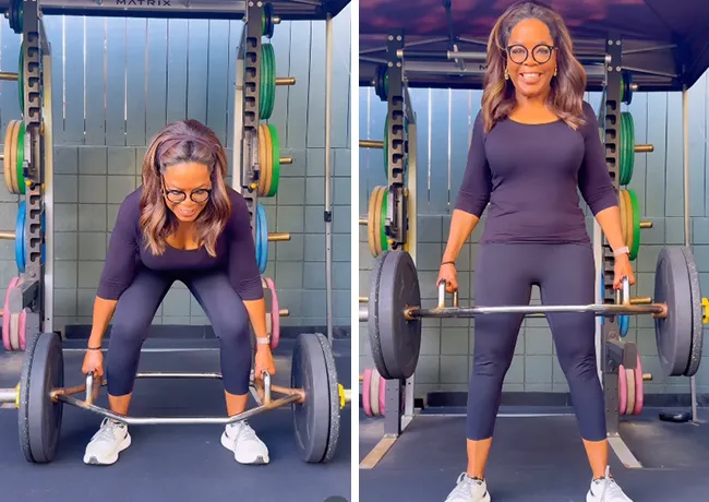 Oprah workout Instagram