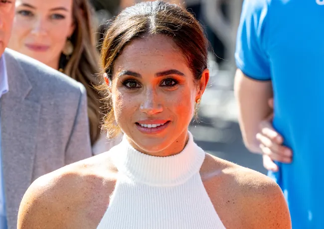 Meghan Markle white top