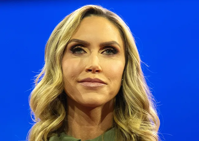 "Lara Trump, host of The Right View, with Donald Trump"