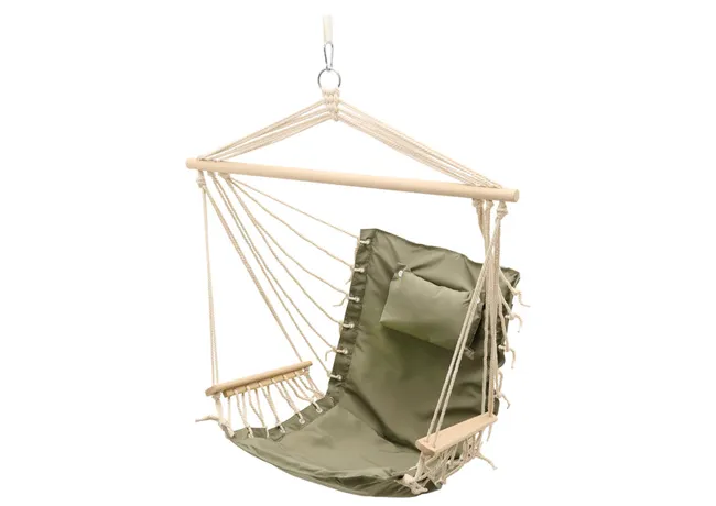 "Belavi Hanging Hammock Chair in a garden setting"