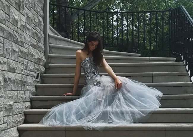 Sunday Rose Kidman in stunning prom dress on Instagram.