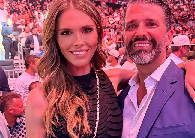 "Bettina Anderson at UFC event with Donald Trump Jr."