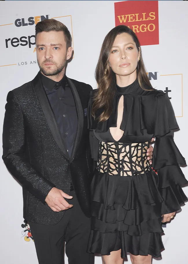 Jessica Biel and Justin Timberlake red carpet