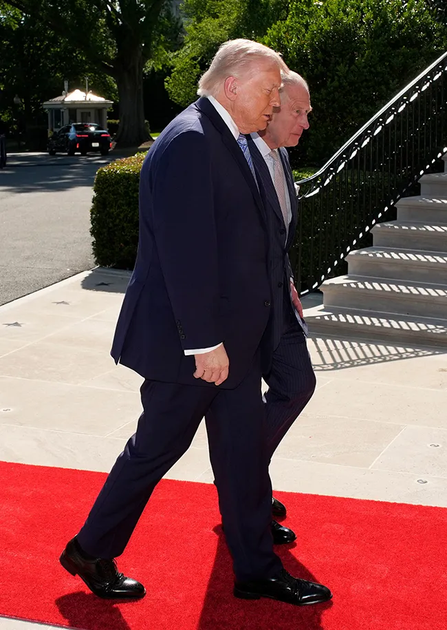 Donald Trump and King Charles state visit