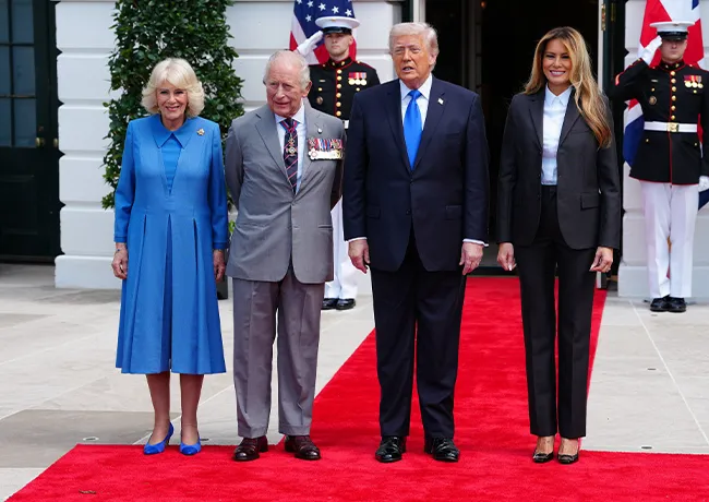 The Trumps bid farewell to King Charles III and Queen Camilla
