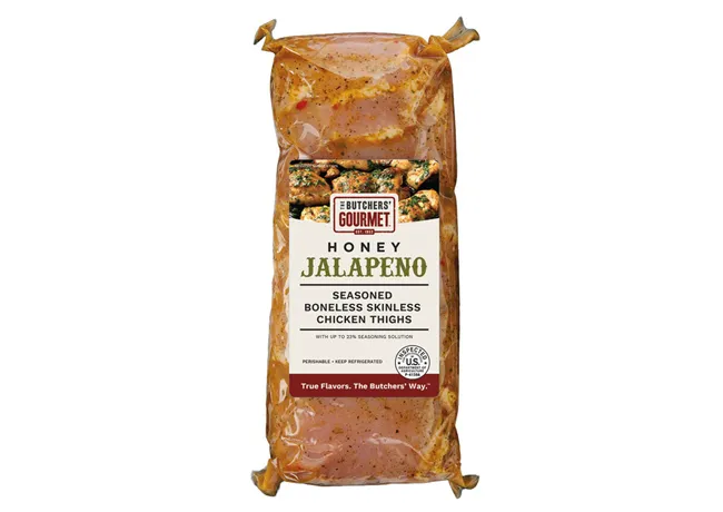 Honey jalapeño chicken thighs, a delicious recipe option.