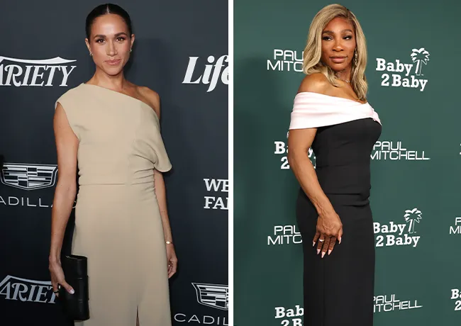 Meghan Markle and Serena Williams together at a public event.