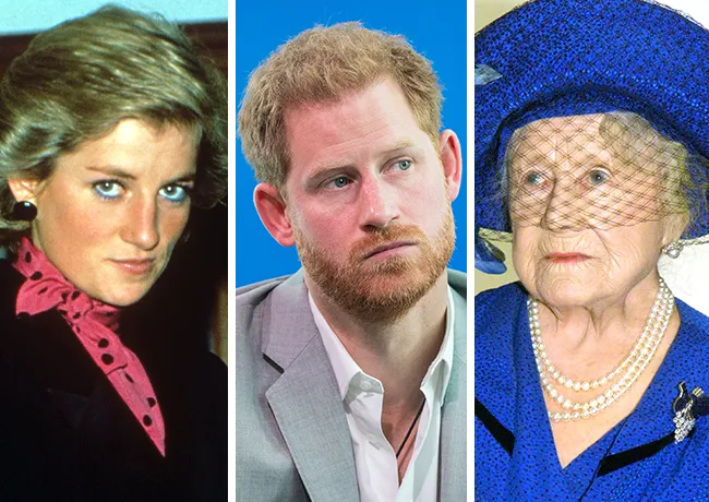 Princess Diana Prince Harry Queen Mother