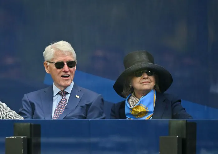 Bill Clinton and Hillary Clinton at Obama Presidential Center dedication