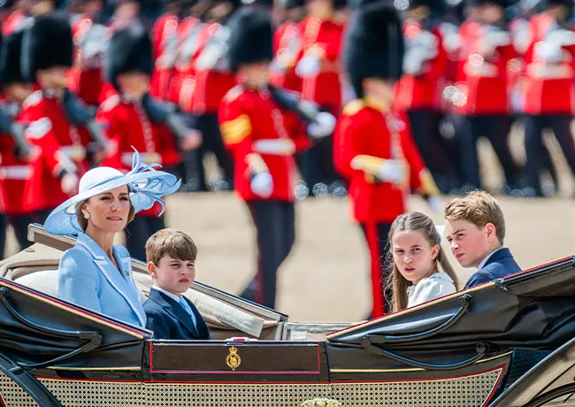 Kate Middleton and kids Trooping the Color 2026