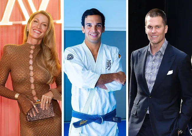 Gisele Bundchen and Joaquim Valente and Tom Brady
