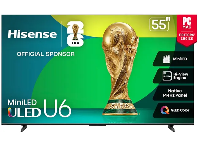 Hisense 55-inch 4K Smart TV with stunning picture quality.