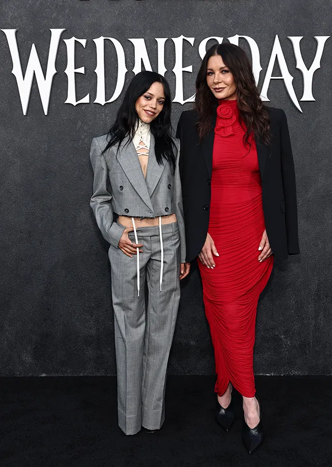 Catherine Zeta Jones and Jenna Ortega Netflix FYSEE Event