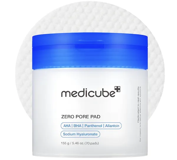 Toner pads for minimizing pores and refreshing skin.