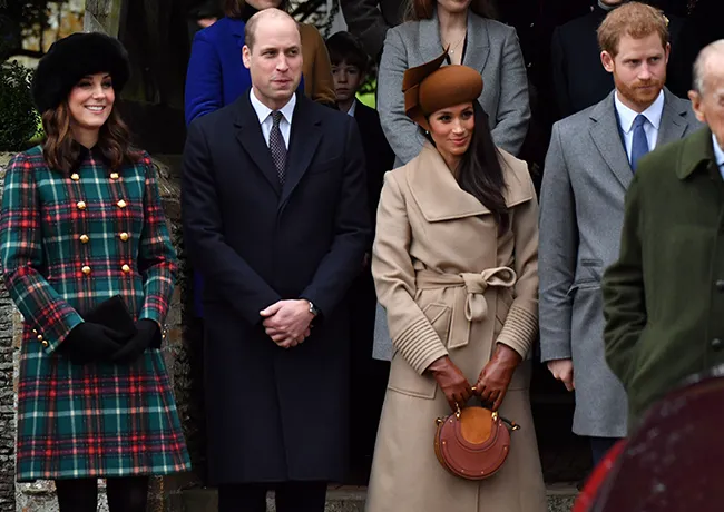 Prince William and Kate Middleton with Prince Harry and Meghan Markle