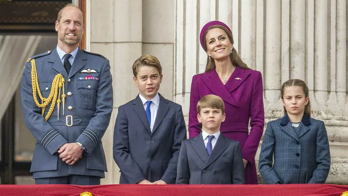 Prince William Kate Middleton and kids Buckingham Palace balcony