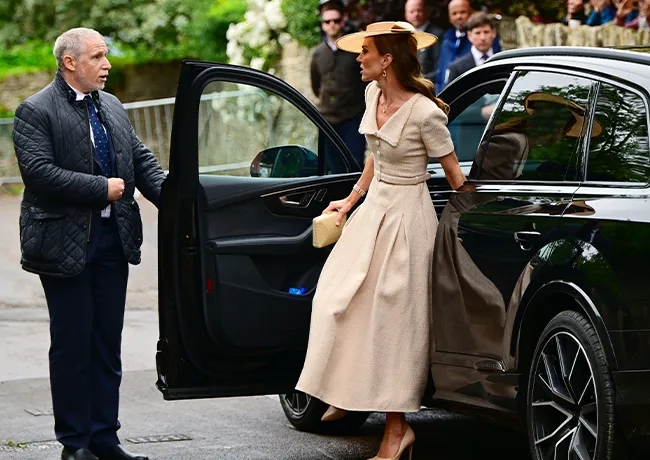 Kate Middleton at Peter Phillips wedding