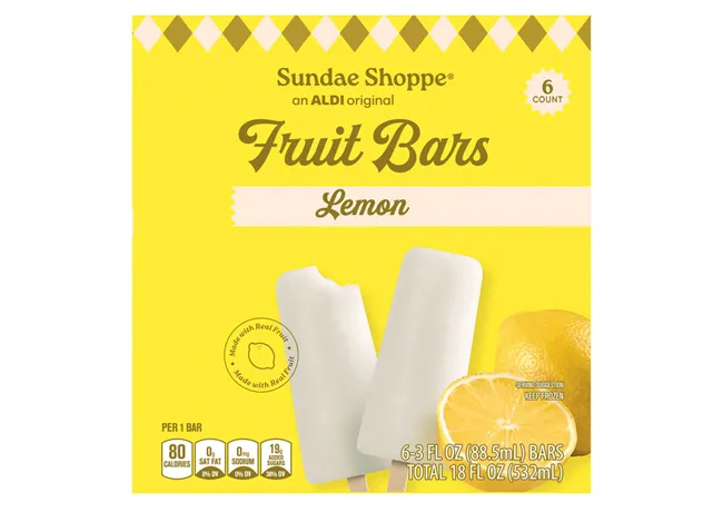 "Sundae Shoppe lemon bars on a plate"