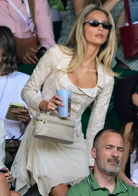 Alix Earle lace skirt suit Wimbledon