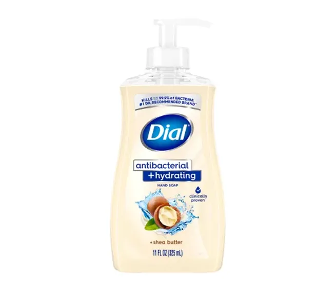 Antibacterial Hydrating Liquid Hand Soap with shea butter nourishment.