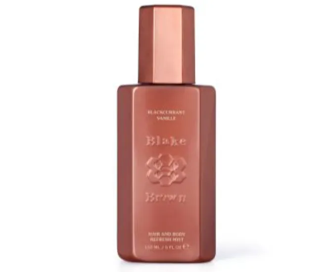 Blackcurrant Vanille Hair & Body Refresh Mist for a delightful scent.