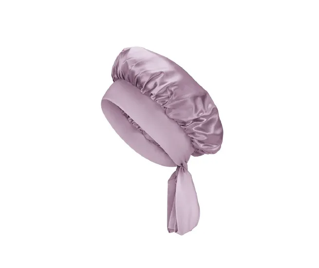 Blissy Bow Bonnet for luxurious, damage-free hair protection